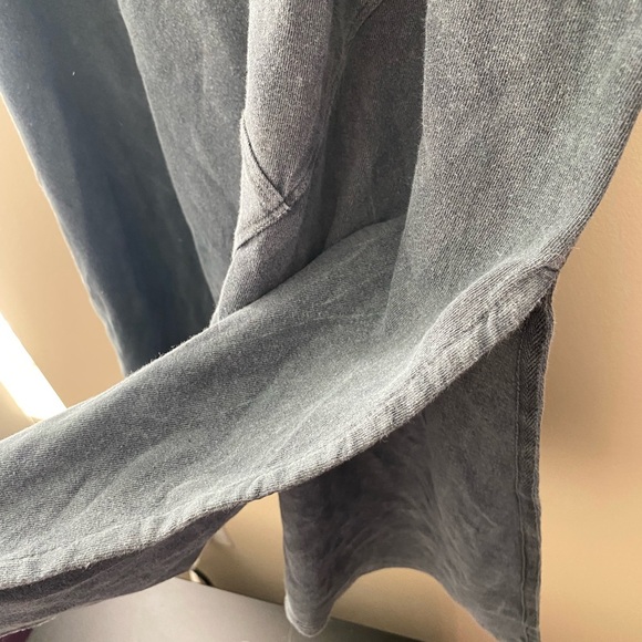 Women’s Soft Surroundings Gray Linen Blend Maxi Skirt Size Large - Picture 3 of 6